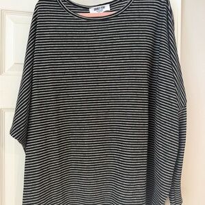 Double Zero Monochrome Striped Top